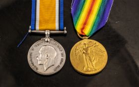 WWI MEDAL DUO, 77551 GNR W. TIMMONS Royal Garrison Artillery 160th Siege Battery (KIA 30/09/1917).