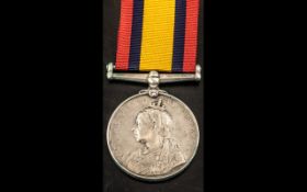 WWI Queen's South Africa Medal 1899-1902, 7353 PTE J. STEED V1 Coy, 1st LNLR 47th Regt Foot.