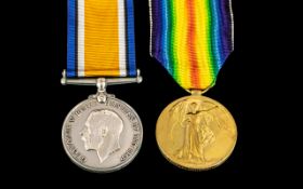 WWI MEDAL DUO, 245158 PTE T.R. BRUFFELL LNLR.