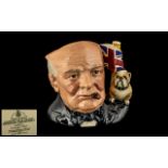 Royal Doulton Winston Churchill Toby Jug, modelled by Stanley James Taylor No.