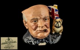 Royal Doulton Winston Churchill Toby Jug, modelled by Stanley James Taylor No.