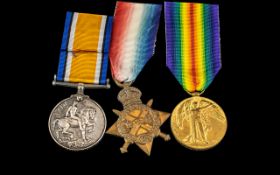 WWI Medal Trio, L8371 DVR R. SHARPLES RFA.