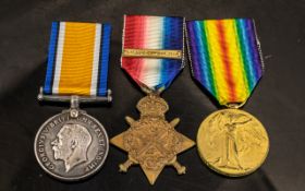 WWI Medal Trio, 17117 SPR G.W LUND 2nd Field Company Royal Engineers (DOW 10/03/1915).