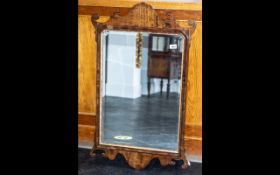 Fine Quality Reproduction Chippendale Style Mahogany and Gilt Wood Mirror, 23 inches (app.57.5cms) x