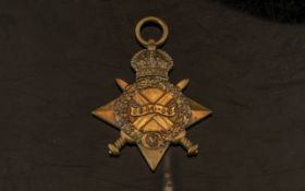 WWI 1914-15 Star, 1554 PTE H.