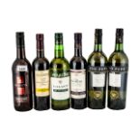 Collection of Six Bottles of Sherry,