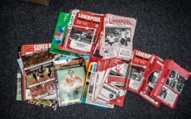 Liverpool Football Club Interest - Large Collection of Liverpool FC Programmes,