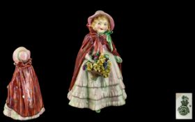 Royal Doulton - Scarce Hand Painted Porcelain Figure ' Granny's Shawl ' HN1642.