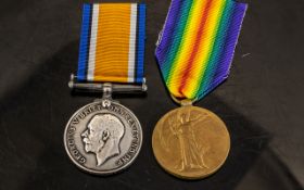 WWI MEDAL DUO, 1917 PTE G. CULLEY South Lancs Rgt.