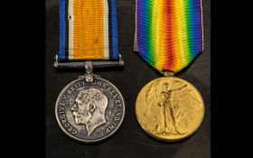 WWI MEDAL DUO, 332460 PTE W. SYLVESTER Liverpool Rgt.