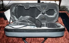 A Modern Double Violin Case, velvet lined.