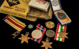 Small Collection of Various Medals comprising 1939 Star, the Africa Star, the Italy Star,