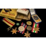 Small Collection of Various Medals comprising 1939 Star, the Africa Star, the Italy Star,