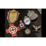 Collection of WWII and Red Cross Badges,