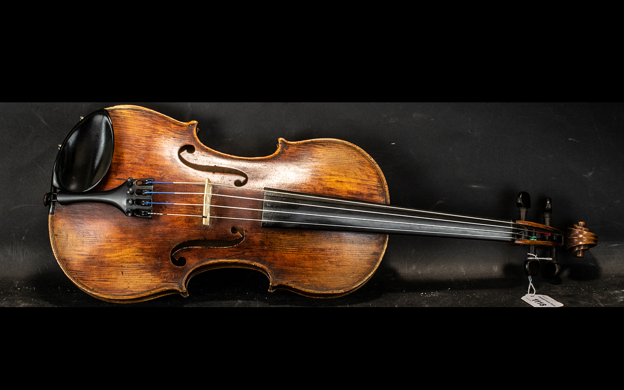 Violin, 2-Piece Back, length 14". Overall length 24".