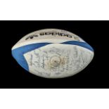 Rugby Interest - Signed Official Match Ball, Rugby World Cup 1991. Signatures on Adidas Rugby