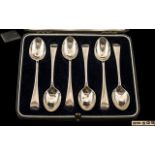 A Boxed Set of Six Sterling Silver Teaspoons.