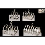 Excellent Collection of Vintage and Antique Sterling Silver Toast Racks ( 4 ) In Total.