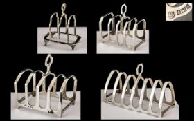 Excellent Collection of Vintage and Antique Sterling Silver Toast Racks ( 4 ) In Total.