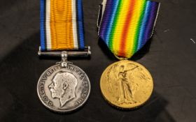 WWI MEDAL DUO, 23097 PTE G. STARKIE 9th Btn LNLR (DOW 07/10/1916).