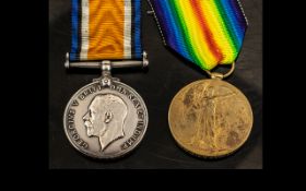 WWI MEDAL DUO, CAPT. A.R.O. MANNING 13th South Lancs Rgt.