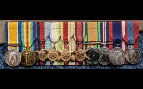 WW1 And WW2 Group Of 10 Medals To Include British War Medal And Victory Medal Awarded To J.48786 W.