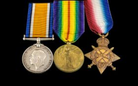 WWI Medal Trio, 20978 SGT H. WILDE 1/5th Btn South Lancs Rgt (DOW 23/10/1918).