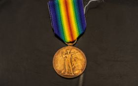 WWI Allied Victory Medal, J90857 L.B.