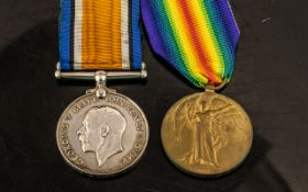 WWI MEDAL DUO, 55544 PTE J. CASH LNLR & Lancs Rgt.