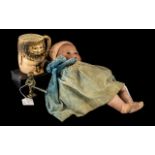 German Bisque Headed Baby Doll, numbered 241- 3, 13 inches (32.