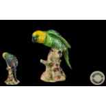 Beswick - Hand Painted Bird Figure ' Parakeet ' Model No 930. Designer A. Gredington.