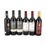 An Excellent Selection of Vintage Red Wines ( 6 ) Bottles In Total, All Seals Intact.