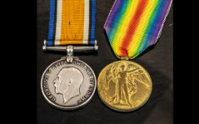 WWI MEDAL DUO, 44412 PTE B. LITTLEFAIR LNLR.