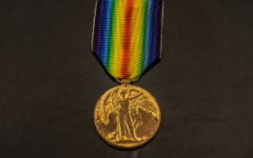 WWI Allied Victory Medal, CPT J.A. PHILLIPS 13th Btn Liverpool Rgt (KIA 03/05/1917).