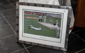 Cricket Interest - Signed Limited Edition Print 'The Catch of the Ashes' 2005,