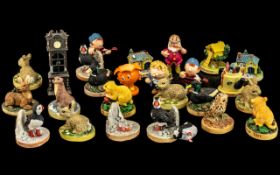 Collection of Vintage Figures In ' Jules Destrooper Biscuit Tin ' Various Figures,