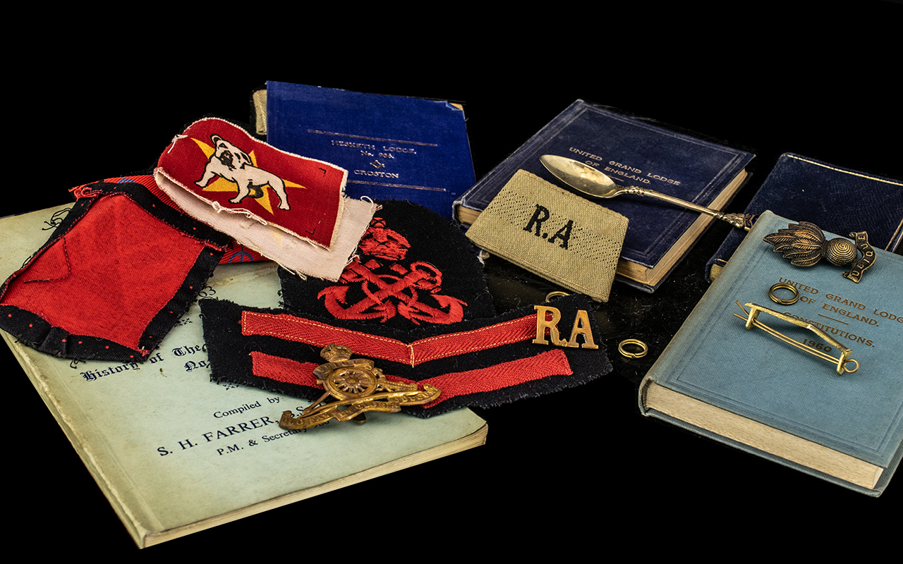 Miscellaneous Collection of Military Badges and Insignia, Royal Navy Corporal's Stripes,