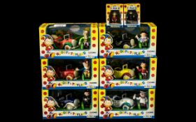 Corgi Diecast 'Noddy in Toyland' Figures, to include Gobbo 69006, Mr Sparks 69002, Noddy 69001,