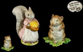 Beswick Beatrix Potter Early Figures. Comprises 1/ Goody Tiptoes, Backstamp 2A, Beswick Num 1675.