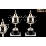 Doncaster Golf Club - Pair of Sterling Silver Winners Challenge Cups for 1925 & 1926. Awarded to H.