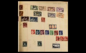 Stamp Interest - Stamps A - Z Europe, Scandanavia, USA; from 1851 to 1940, collection in old album.