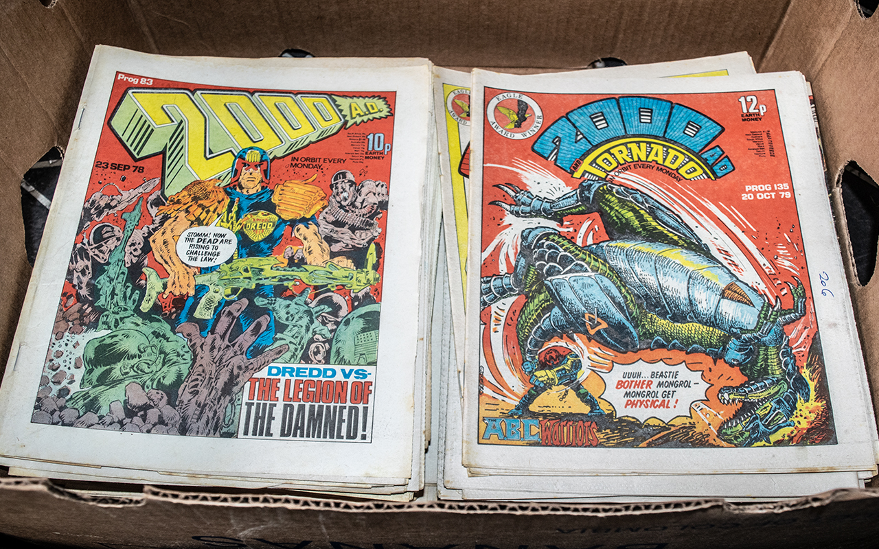 Large Box of 2000 AD Comics, all 1970s, over 100 in total. Ideal for the enthusiast. - Image 8 of 10