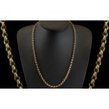 9ct Gold - Good Quality Belcher Chain. Fully Hallmarked for 9ct - 375.