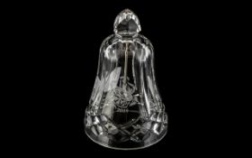 Waterford Cut Glass Table Bell, signed, 5" high.