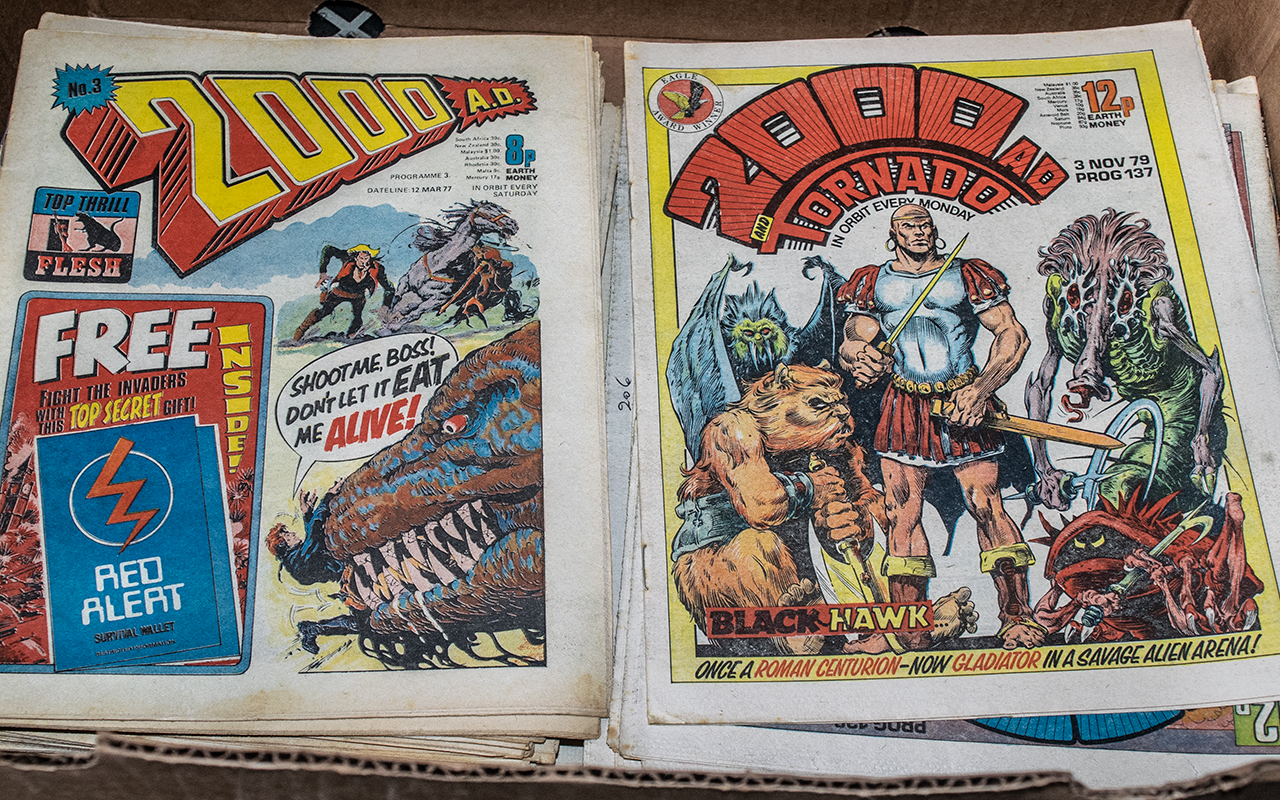 Large Box of 2000 AD Comics, all 1970s, over 100 in total. Ideal for the enthusiast. - Image 9 of 10