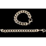 A Quality Vintage / Heavy Sterling Silver Curb Bracelet with Excellent Clasp.