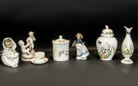 Box of Assorted Porcelain comprising Ayn