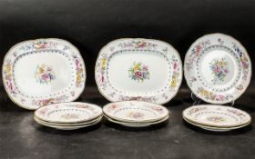 Collection of Handpainted Victorian Plat