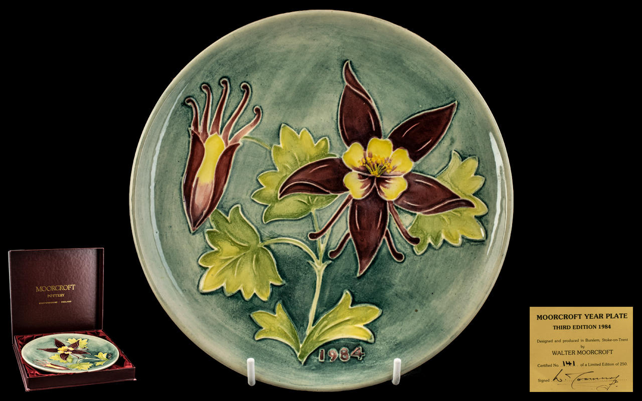 Moorcroft Year Plate - Third Edition 198