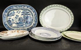 Collection of Large Serving Platters, ni